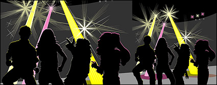 the men and women vector material