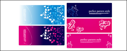 Heart-shaped pattern composed of vector material
