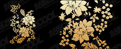 Practical flower pattern vector material