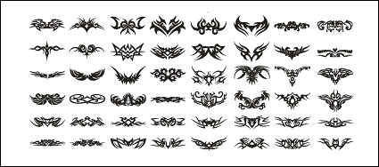 Vector material elements of the trend totem-2