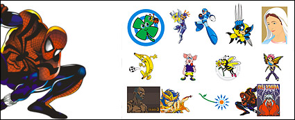 Vector animation cartoon characters