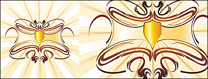 Vector material elements of the trend of the border